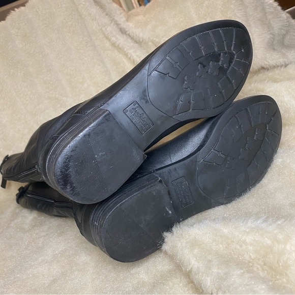 SAM Edelman Blk Leather Boots - Picture 9 of 14